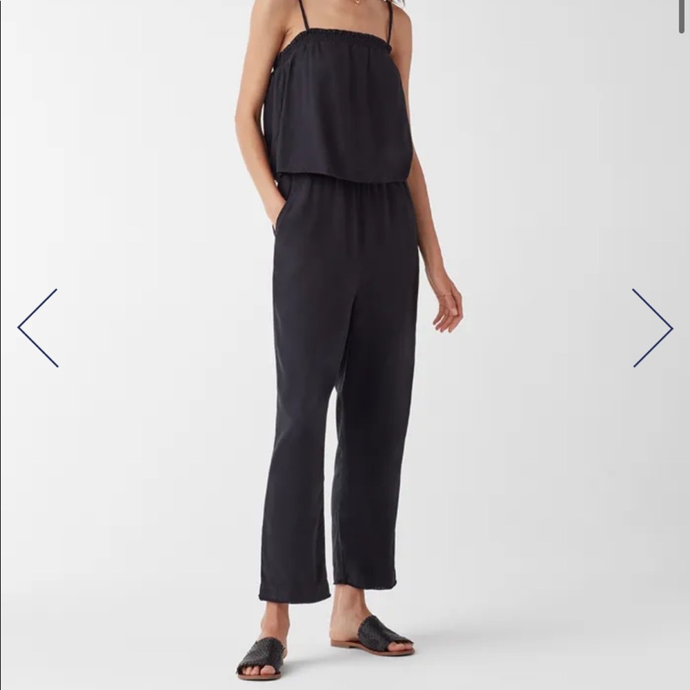 Splendid Mateo Crosshatch black jumpsuit